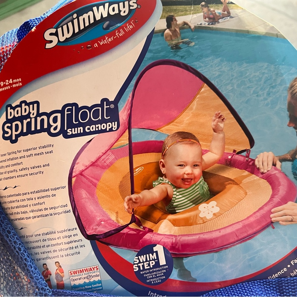 Baby Spring Float with sun canopy